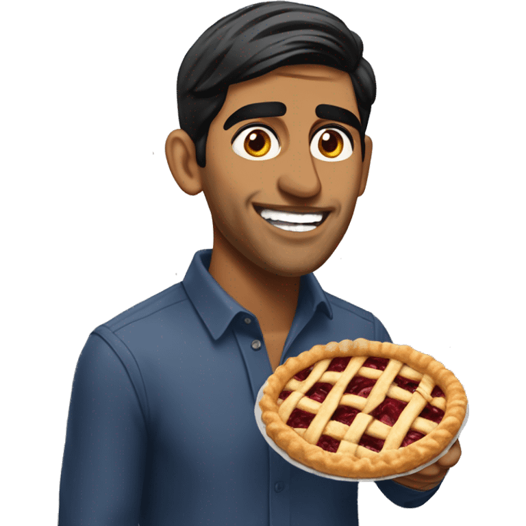 rishi sunak eating a pie emoji