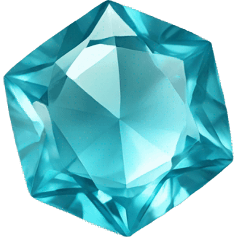 Aquamarine gemstone  emoji