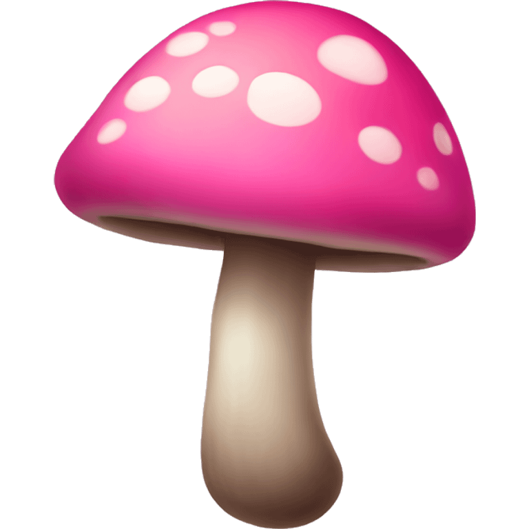 Pink mushroom emoji