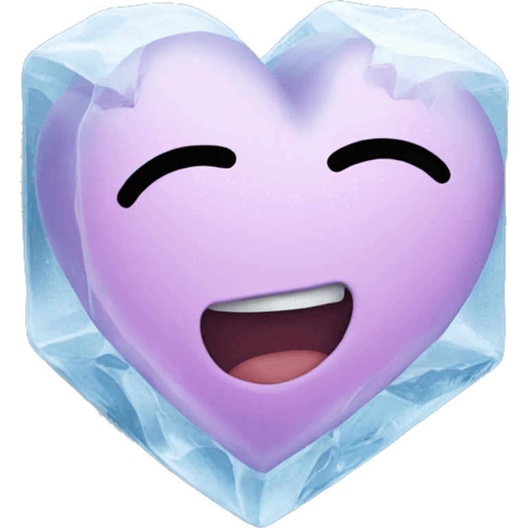 ice cube heart emoji