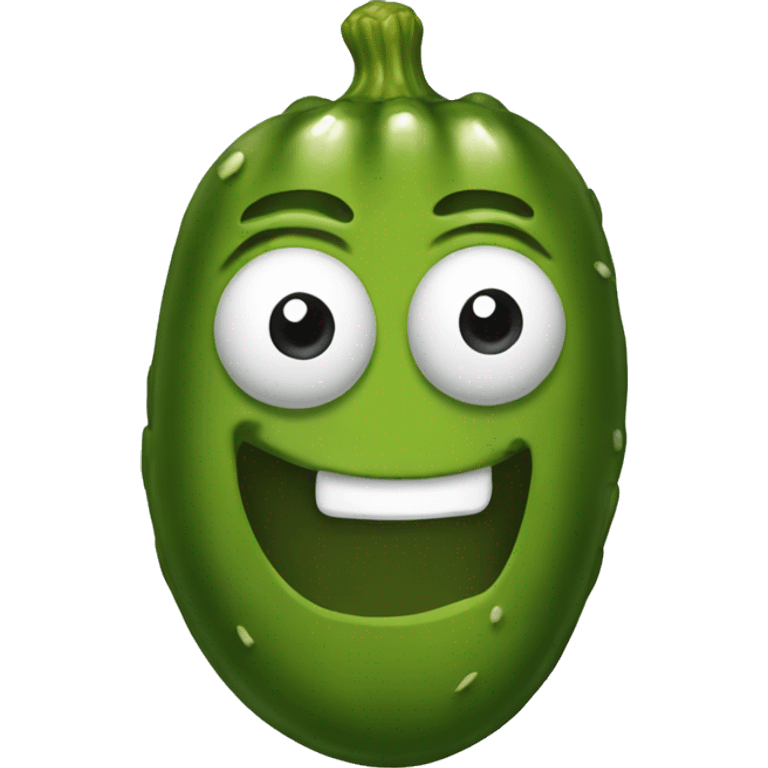 Pickle with face emoji