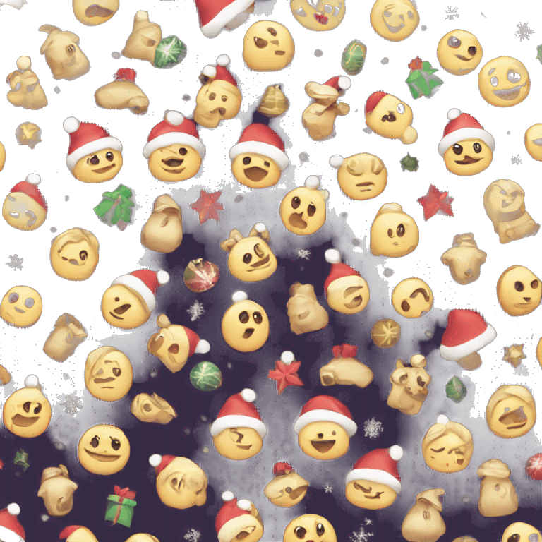 Cute Christmas blanket emoji