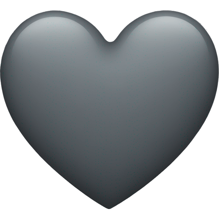 dark grey heart emoji