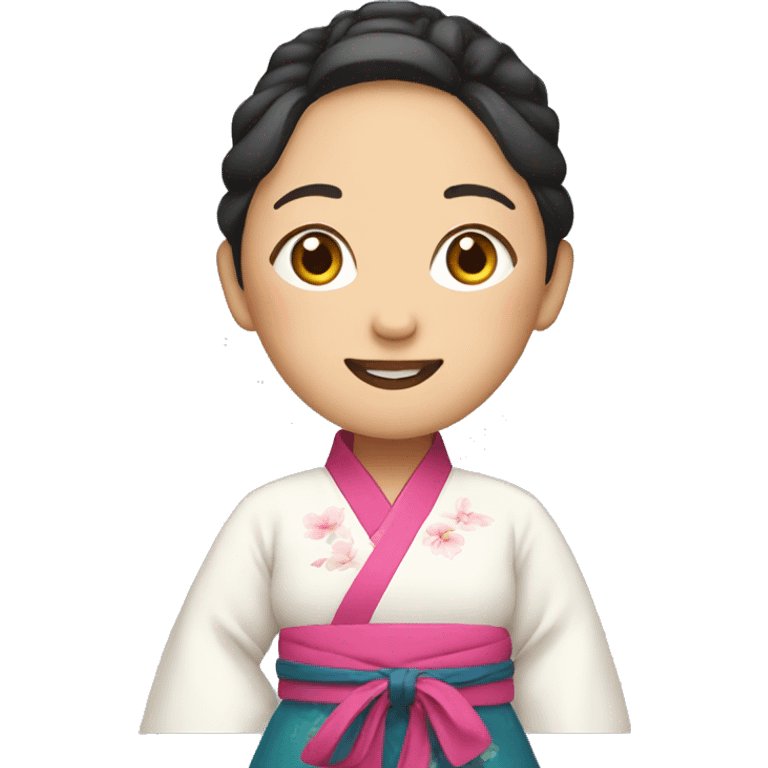 Woman with hanbok emoji