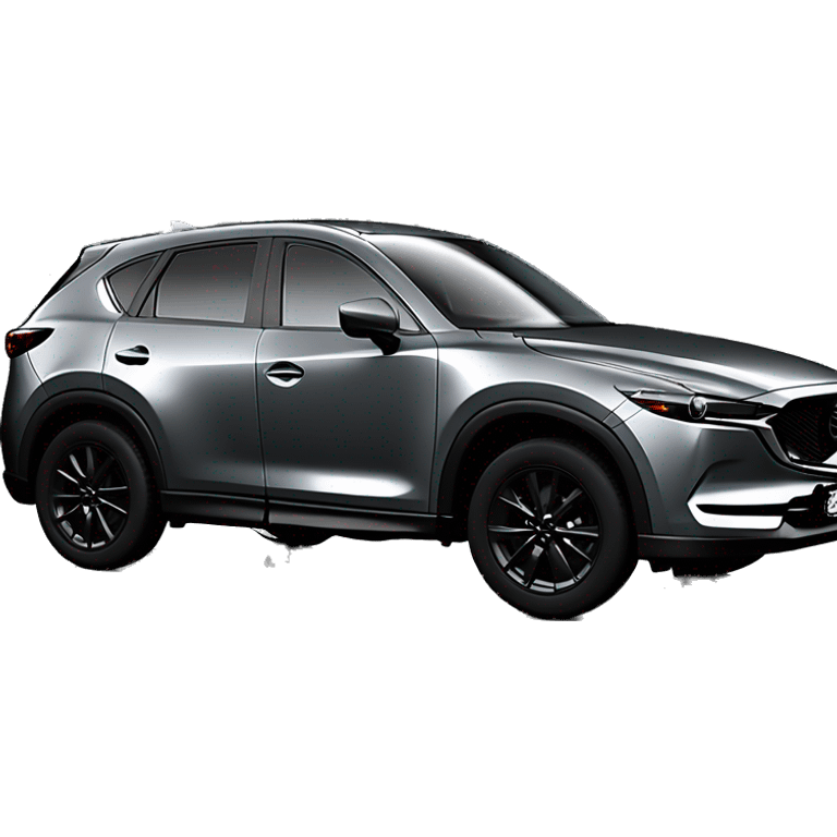 mazda cx5 2024 polymetal grey with black rims front emoji