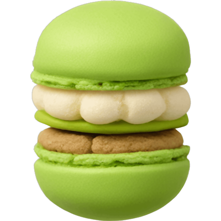 Pistachio macaroon emoji