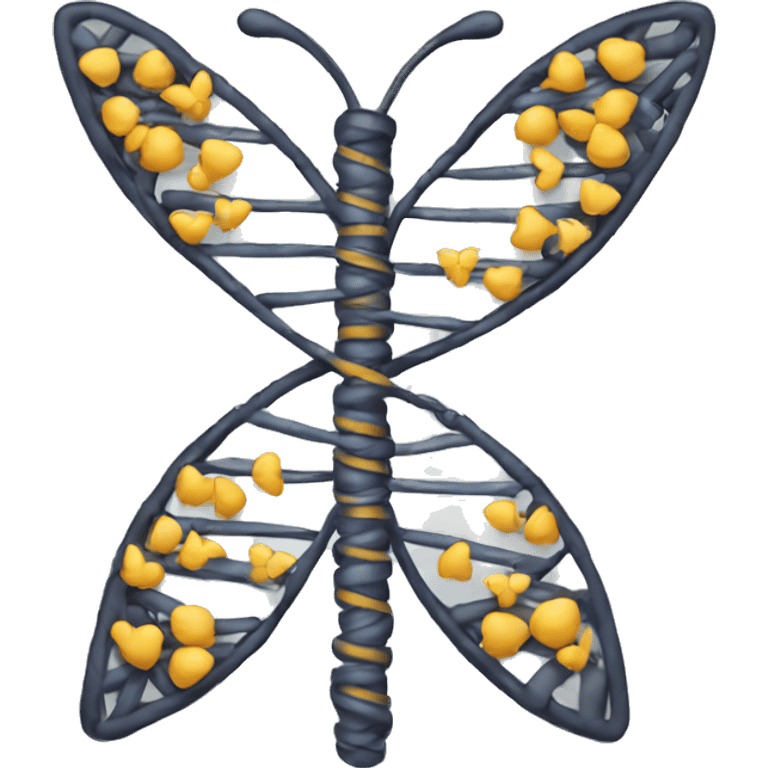 Butterfly DNA emoji