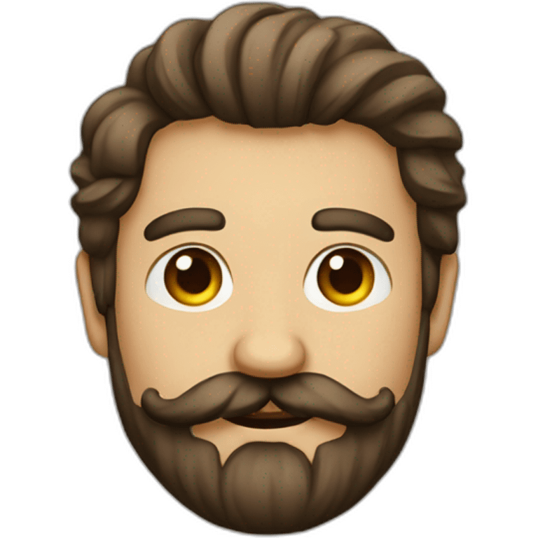 Artista con barba y bigote emoji