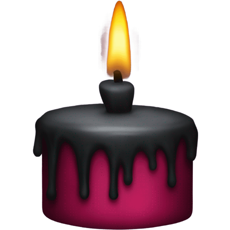 Goth candle emoji