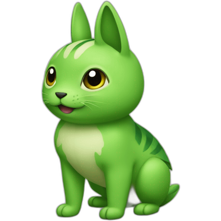 Green pikachi emoji