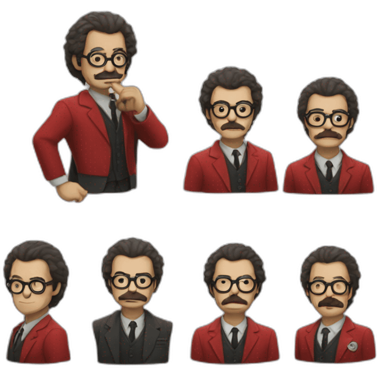 El profesor Casa de Papel emoji