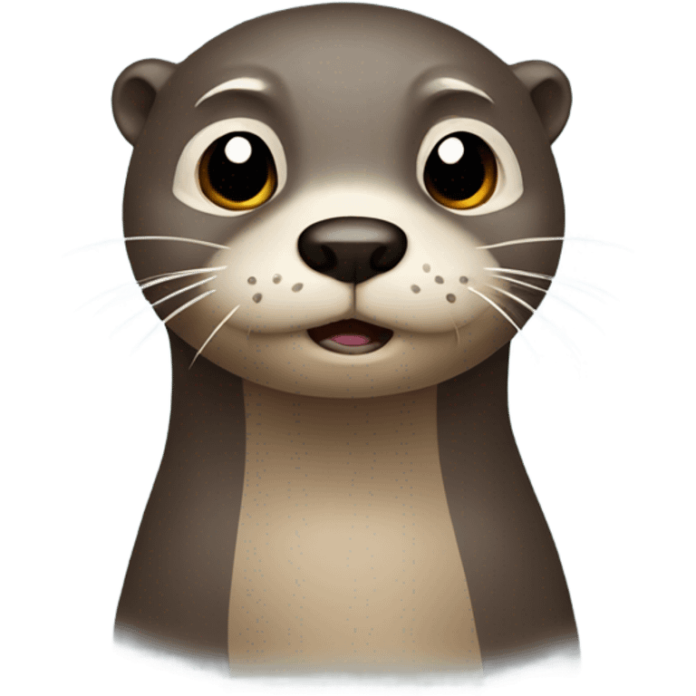 An otter crying emoji