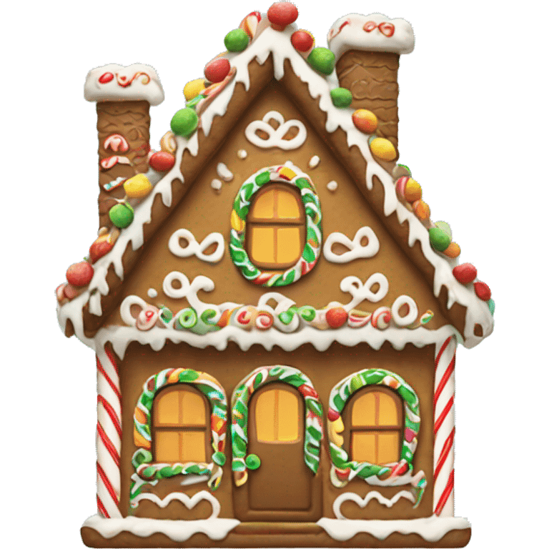 gingerbread house emoji