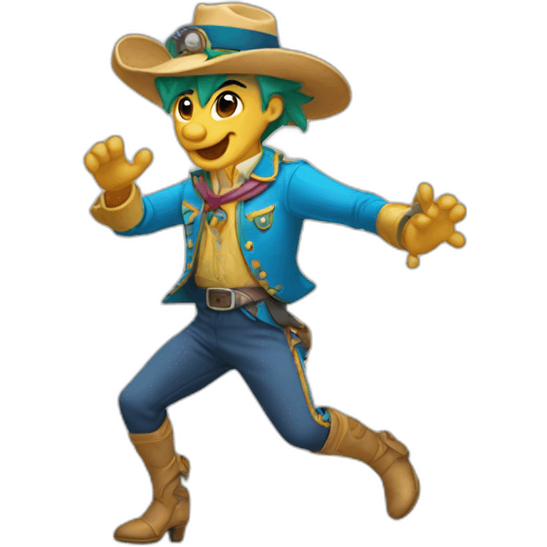 Dragón scout bailando tango emoji