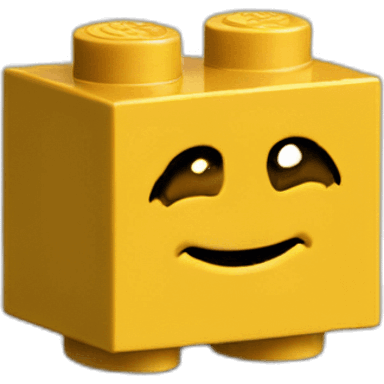 Lego brick 2x4 emoji