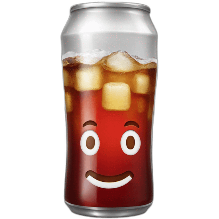 Vintage glass Diet coke emoji