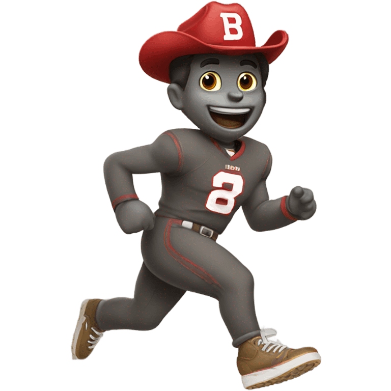 Smokey stepping on buckeye emoji