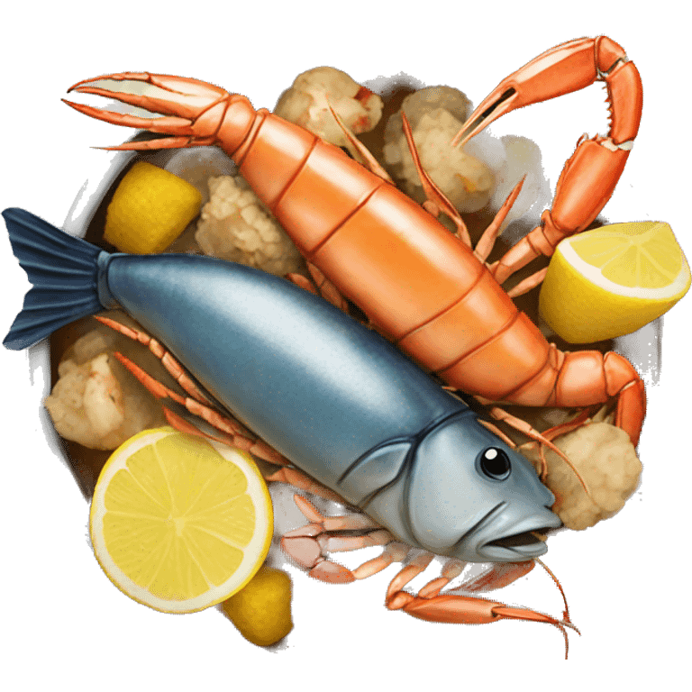 Seafood boil  emoji