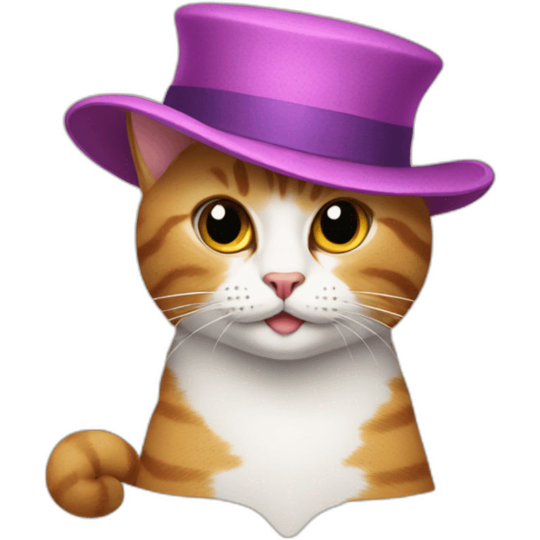 Cat in hat emoji