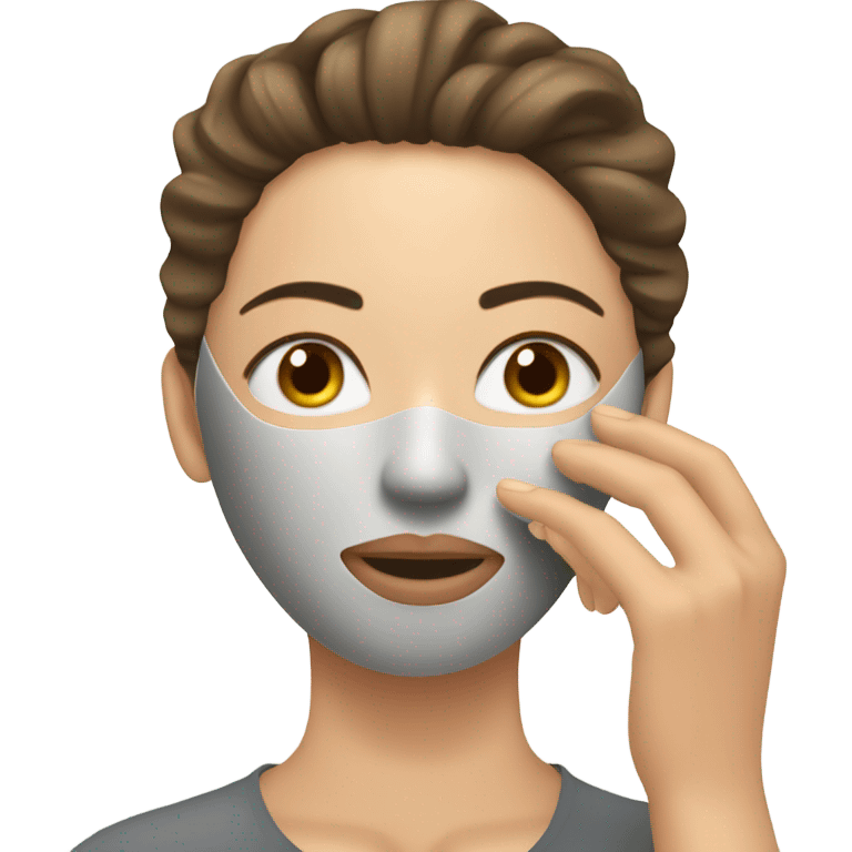 Peeling mask emoji