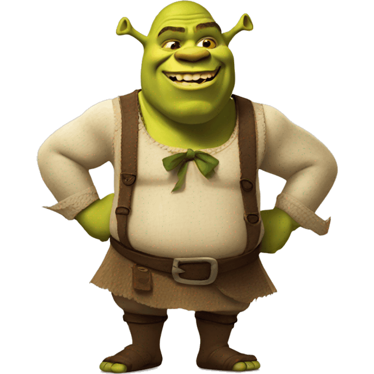 Shrek with bows emoji