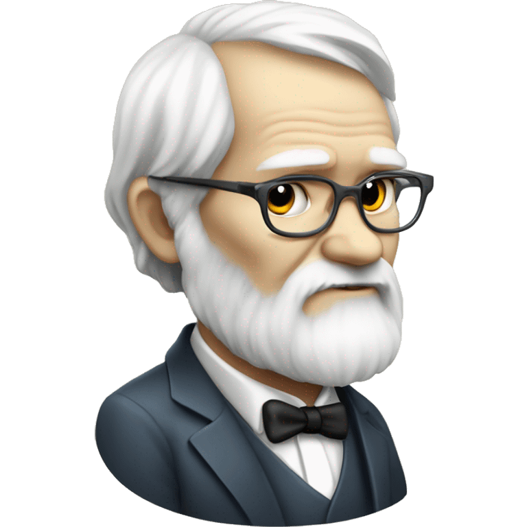 charles darwin as an IT help desk operator emoji