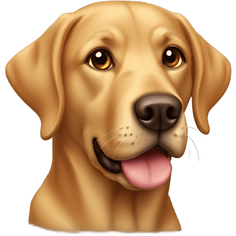 brown and golden Labrador  emoji