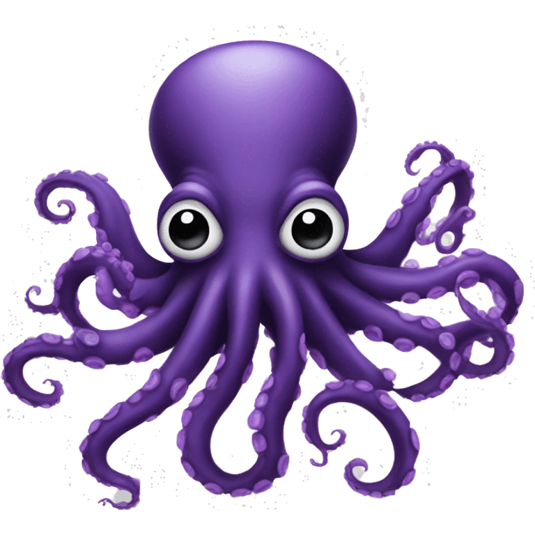 black - purple octopus emoji