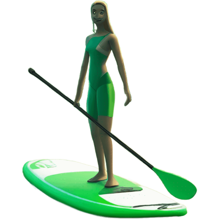 Green paddle board emoji