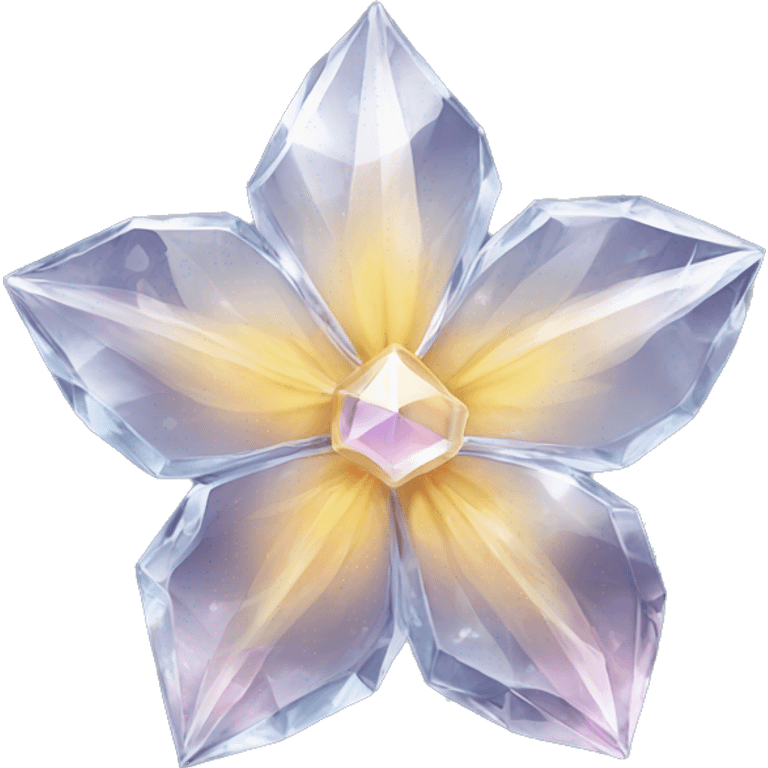 Crystal flower emoji