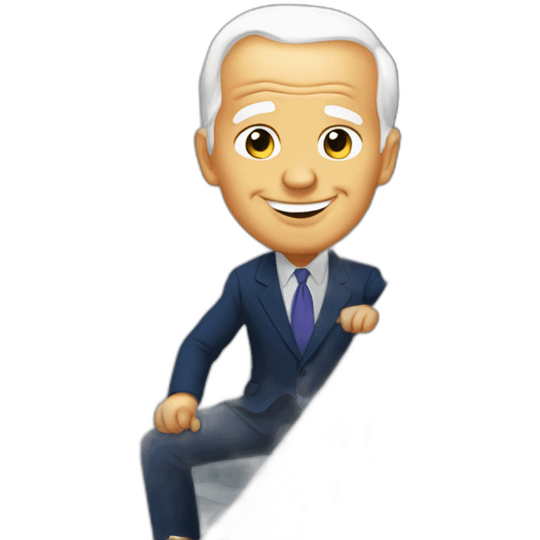 joe biden on the stairs emoji