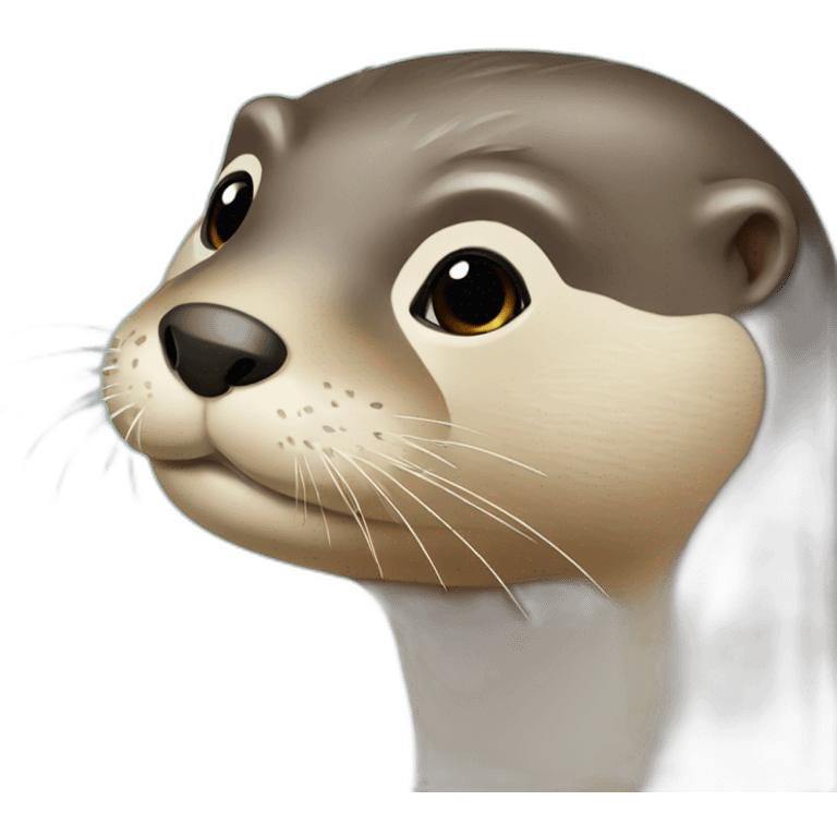 Loutre qui fait des bisous emoji