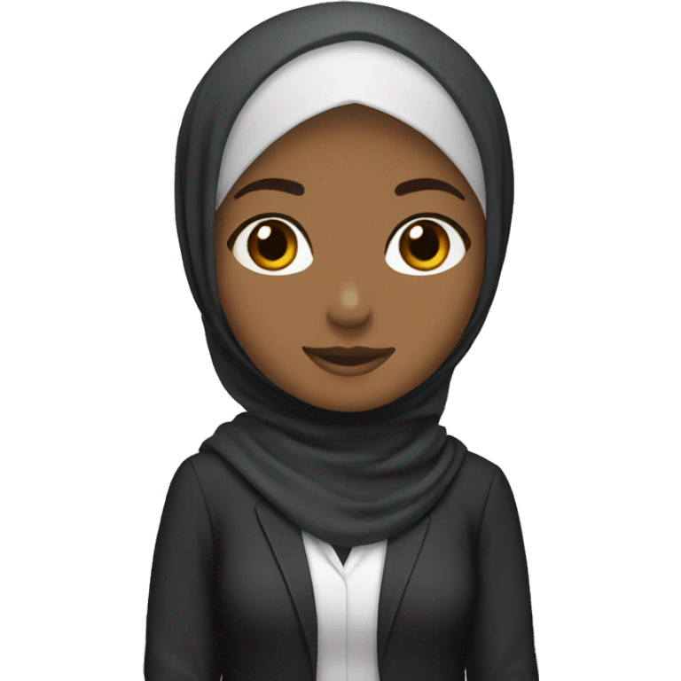 hijab teacher simple emoji