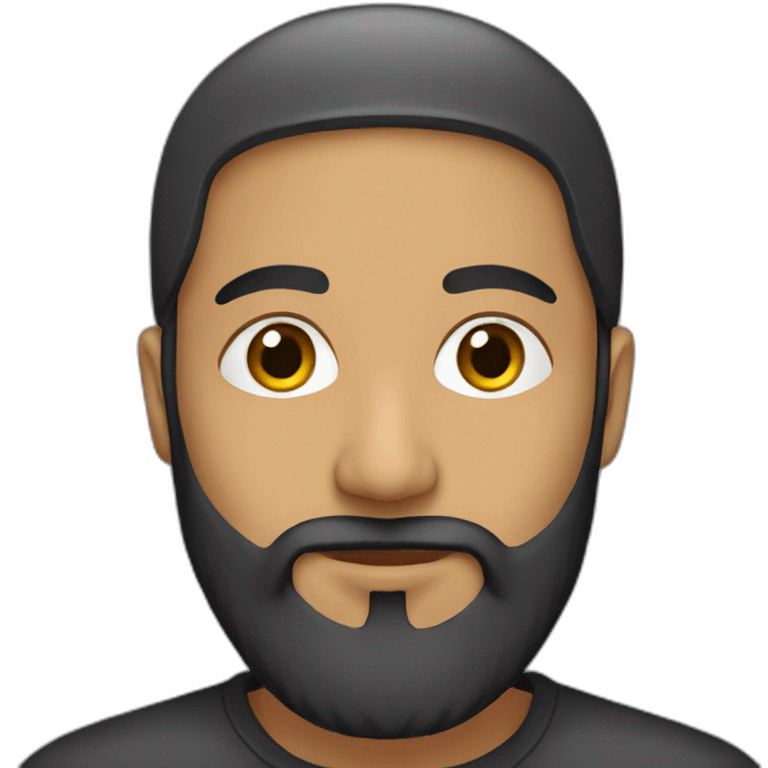 Muslim with beard emoji