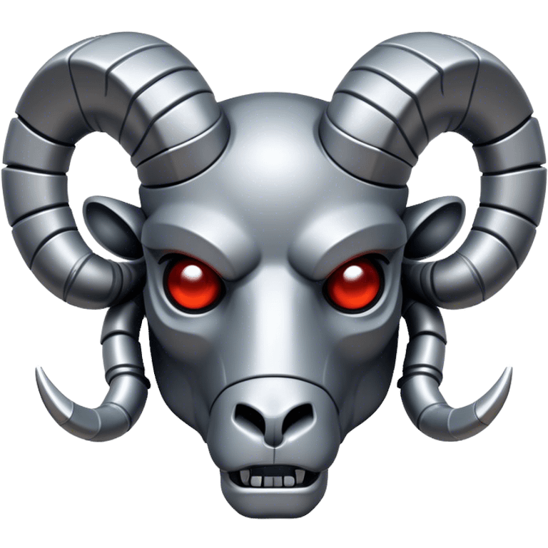 A terminator style Ram head emoji