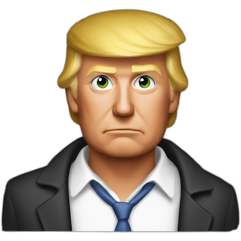 Trump mug shot emoji