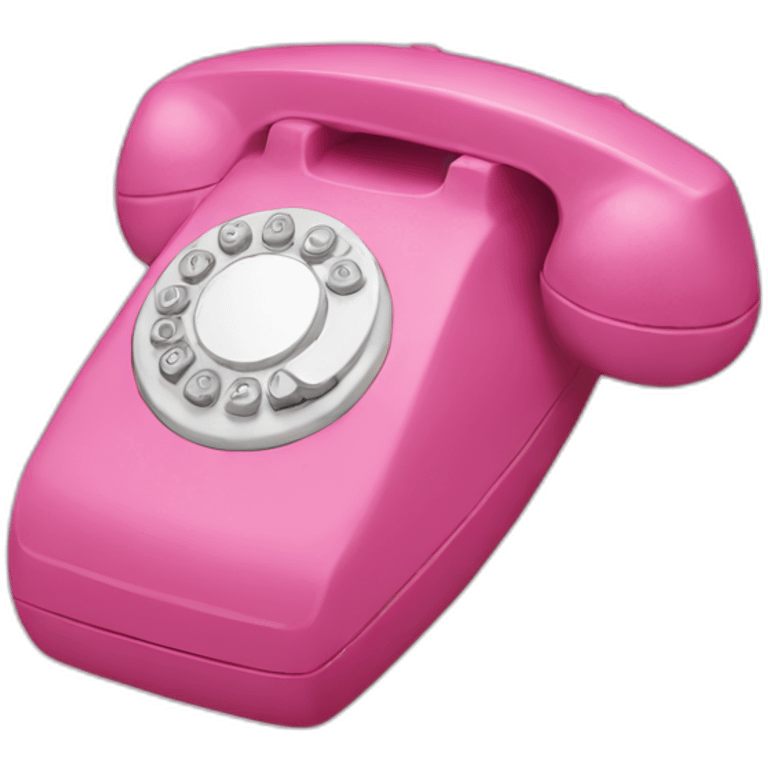 pink phone emoji