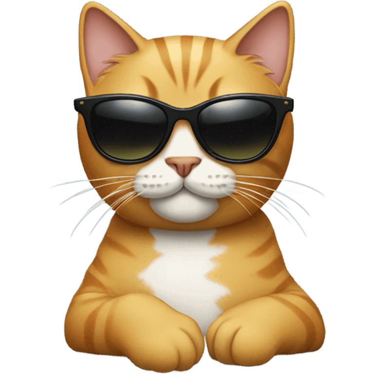 Cat with sunglasses emoji