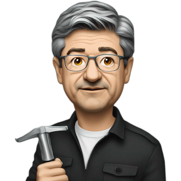 Mélenchon avec un sabre laser emoji