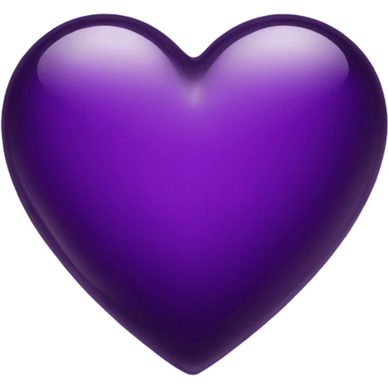 Shiny glass dark purple heart  emoji