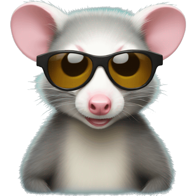 opossum with sunglasses emoji