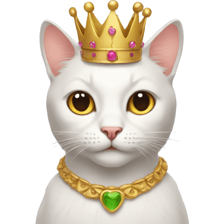 Cat with a crown emoji