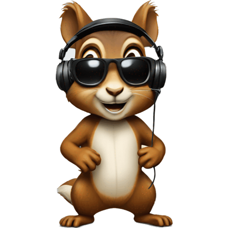 Dj squirrel emoji