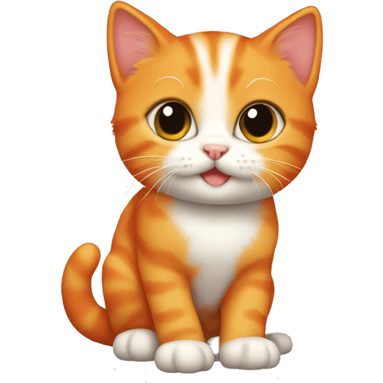 Orange kitten emoji