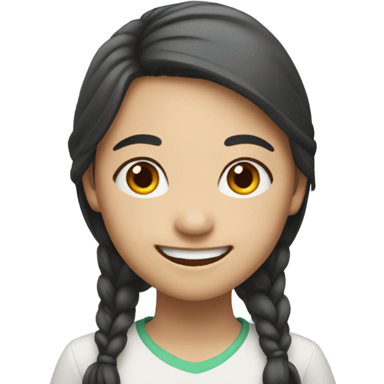 asian girl smiling emoji