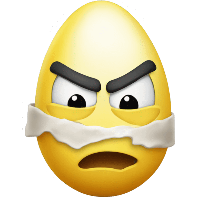 angry yellow egg emoji