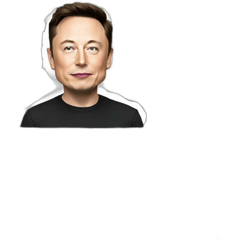 Elon musk with cash emoji