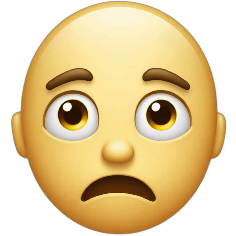 The stressed emoji depicts a frowning face with raised eyebrows and sweat droplets, conveying feelings of tension and overwhelm. emoji