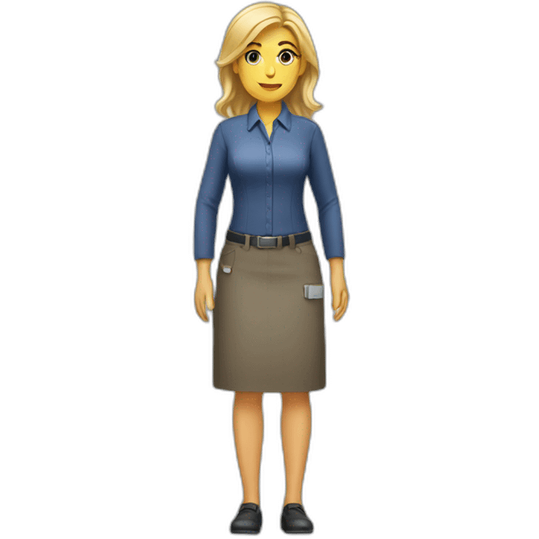 female assistant full body emoji