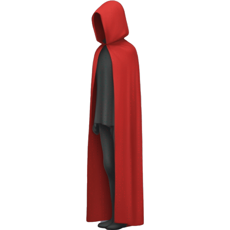 faceless mannequin red  cape emoji